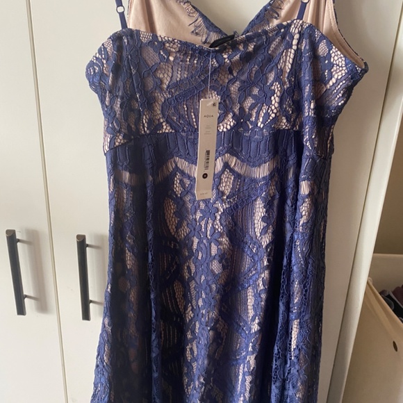 Blue lace dress - Picture 3 of 3